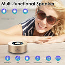 XLeader Small Bluetooth Speaker (Gift Box Packed) Portable Speakers Bluetooth Wireless with Micro SD,Mic, Aux input, Touch Design, Deep Bass, 12H Playtime, Little speaker for Phone Laptop PC Car, Gold by TinyTreasures Baby Boutique