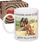 Custom Photo Coffee Mug with Your Picture and Text, Name - Personalized Gifts for Family, Girlfriend, Boyfriend, Best Friend, Birthday, Halloween, Christmas Gifts, Taza Personalizadas - 11oz White by TinyTreasures Baby Boutique