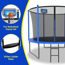 SKYUP Tranpoline 1500LBS 16 15 14 12 10 8 FT Tranpoline for 7-10 Kids and Adults, Windproof Outdoor Tranpoline with Enclosure Net, Basketball Hoop, Easy to Install & Last Long - ASTM Approved by TinyTreasures Baby Boutique