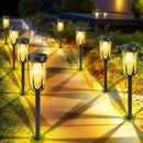 Solar Pathway Lights Outdoor 8 Pack, Solar Lights Outdoor Waterproof IP65, Bright Auto On/Off Driveway Patio Light, LED Solar Garden Lights Landscape Lighting for Walkway Lawn Yard by GreenHaven Gardens