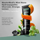 MasterMedi Charcoal Toothpaste with Nano Hydroxyapatite – Fluoride Free, SLS Free, Sensitive Whitening, Enamel Support, Spearmint Flavor, Dentist Recommended, 4 oz (Pack of 3) by CozyNest Decor
