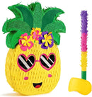 WERNNSAI Pineapple Piñata - Luau Party Piñata Game with Blindfold and Bat for Girls Boys Kids for Hawaiian Tropical Luau Party Supplies Summer Fruit Themed Birthday Party Decorations by TinyTreasures Baby Boutique