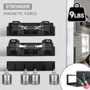 3 Pack Moveable No Drilling Heavy Magnet Spice Rack for Refrigerator Organizers and Storage,Space Saving Kitchen Organization with Magnetic Hooks,Owl Kitchen & Home Decor(Black) by CozyNest Decor