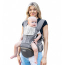 Baby Carrier Pro, MOMTORY Safety-Certified 6-in-1 Ultra Storage Baby Carrier Newborn to Toddler, Detachable Baby Holder Carrier with Hip Seat, Ergonomic Cozy Baby Front and Back Carrier for 7-50lbs by TinyTreasures Baby Boutique