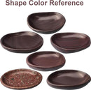 Handmade Decorative Bowl - Natural River Stone Pebble Artisan Crafted Serving Dish | 4-6 Inch Unique Decorative Tray for Home Centerpiece, Jewelry Holder (Deep Red) by CozyNest Decor