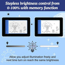IMAGE Light Up Tracing Pad Blue Drawing Tablet Coloring Board for Kids Children Gift for Boys Girls (Includes 10 Traceable Sheets and Two Clips) by TinyTreasures Baby Boutique