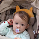 KAKIBLIN Baby Neck Pillow, Upgraded Baby Support Pillow,Head Pillows for Carseat, Newborn Neck Support for Car Seat,Pushchair,Travel(Brown) by TinyTreasures Baby Boutique