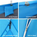 Beach Tent, Portable Sun Shelter for 2/3/4/6-8 Person with UPF 50+ UV Protection, Easy Setup Waterproof Beach Shade Canopy Cabana for Family Outdoor and Picnics, Fishing with Carrying Bag by TinyTreasures Baby Boutique