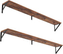 Heimlove 48 Inch Large Wall Bookshelves Set of 3, Wall Mounted Bookshelves,Heavy Duty Wooden Shelves for Living Room,Bedroom,Kitchen,Laundry Room Storage & Decor by CozyNest Decor