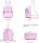 KL928 Girls Bowknot Polka Dot Cute Mini Backpack Small Daypacks Convertible Shoulder Bag Purse for Women by TinyTreasures Baby Boutique