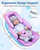 Infant Car Seat Insert with Shoulder Pads & Crocth Covers, Ultra Thick Carseat Head Support for Infant, Reversible Car Seat Insert for Newborn, Baby Car Seat Cushion for Stroller, Swing, Bouncer by TinyTreasures Baby Boutique