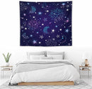 HZOHNAGO Boho Sun Moon Tapestry Purple Blue Sun Stars Galaxy Pattern Printed Wall Tapestry Wall Hanging for Bedroom Living Room Dorm 60" W x 50" H by CozyNest Decor