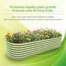 Gardmax Galvanized Raised Garden Bed, Lightweight Planter Boxes Outdoor with Easy Assembly, Large Garden Bed for Vegetables, Fruits, Flower Light Green 8x2x1.8FT by CozyNest Decor