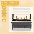 Bedside Caddy Bedside Organizer Bedside Storage Caddy with Fixed Straps and Water Bottle Holder for Home College Dorm Bunk Bed Hospital Bed Crib Bed Rails (2pcs Black) by CozyNest Decor