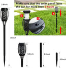 12Pack Solar Torch Lights with Flickering Flame Upgraded, Security&Waterproof Solar Lights Outdoor Landscape Decoration, Mini Solar Tiki Torches for Yard,Garden,Patio, Pathway Decor-Auto On/Off by GreenHaven Gardens