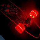 Clear Longboard Skateboard - Transparent Acrylic Long Boards with Light-Up LED Wheels for Smooth Rides - Ride The Streets in Style with Longboard Built for Beginners & Pros Alike by TinyTreasures Baby Boutique