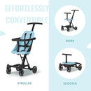 Dream On Me Lightweight and Compact Coast Rider Stroller with One Hand Easy Fold, Adjustable Handles and Soft Ride Wheels, Sky Blue by TinyTreasures Baby Boutique