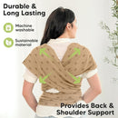 KeaBabies Baby Wrap Carrier - All in 1 Original Baby Carrier Newborn to Toddler Sling, Easy to Wear, Hands Free Bonding, Lightweight, Breathable Infant Wraps (Rainbow) by TinyTreasures Baby Boutique