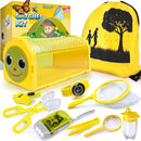 Bug Catcher Kit & Outdoor Explorer Kit for Kids, 10 Pcs Bug Catching Kit with Toy Cage, Backpack, Flashlight, Manifying Glass, Toy Net, Outdoor Exploration Toys Gift for Boys Girls 3-12 by TinyTreasures Baby Boutique