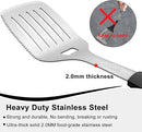 BBQ Grilling Accessories, 3Pcs Stainless Steel Grill Tools Accessories Set with Spatula, Fork and Tongs, Barbecue Utensils Grilling Tools for Outdoor Camping, Heat-Resistant Silicone Handle by GreenHaven Gardens