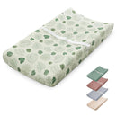 Blissful Diary Muslin Baby Changing Pad with Waterproof Lining Foam, Diaper Changing Table Pad with Cover for Dressers (Monstera, Rectangular) by TinyTreasures Baby Boutique