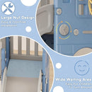 YUFU 8 in 1 Toddler Slide Set, Kids Slide for Toddlers Age 1-3, Toddler Playset with Climber, Basketball Hoop and Ball, Outdoor Indoor Playground for Toddlers 1-3 (Blue+Gray) by TinyTreasures Baby Boutique