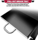 Charcoal Grill, BBQ Grill Charcoal Grill with Pull-Out Grease Tray for Outdoor Patio Backyard (Black) by GreenHaven Gardens