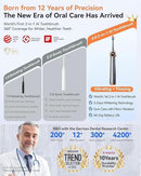 RANVOO [Vibrating & Flossing 2-in-1 AirJet Bubble Sonic Electric Toothbrush, 100% Plaque Removal, Whiter for Adult Protect Gum Orthodontic Teeth Clean Rechargeable Gift with 2 Soft Brush Heads Grey by CozyNest Decor