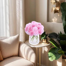 Kimura's Cabin 20Pcs Fake Mums Flowers Artificial Silk Ball Flower Faux Chrysanthemum Wedding Arrangements Bouquets Home Garden Table Centerpieces (Pink Light Pink) by CozyNest Decor