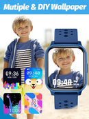 Kids Smart Watch, Smart Watch for Kids 4-16 Years Old with Sleep Mode, 19 Sports Mode, Pedometer, Birthday Gift for Boys Girls, Blue by TinyTreasures Baby Boutique