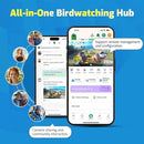 Smart Bird Feeder with Camera, Seamlessly Integrated Solar Panel Birdwatching Camera with SD Card, Lifetime Free AI Identify Bird Species&Auto Video Capture, House Warming Gifts with Greeting Card by CozyNest Decor