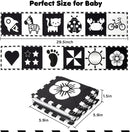 URMYWO Black and White Tummy Time High Contrast Newborn Toys 0-3 Months, Soft Baby Book, Visual Stimulation Montessori Sensory Infant Toys 0-6-12 Months, Shower Gift for Boys Girls by TinyTreasures Baby Boutique