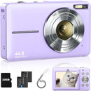 Digital Camera, Kids Camera FHD 1080P Point and Shoot Camera with 16X Zoom Anti Shake, Small Compact Camera for Teen Starter Children Kid Student Girl Boy(Purple) by TinyTreasures Baby Boutique