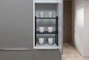 Nxconsu Expandable Cabinet Shelf Organizer Riser for Kitchen Pantry Cupboard Under Sink Countertop Home Storage Organization Rack Space Saver Freestanding Heavy Duty Nonslip Stackable Black X Large by CozyNest Decor