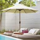 EliteShade USA 10-Year-Non-Fading 10Ft Market Umbrella Patio Umbrella Outdoor Table Umbrella with Ventilation, Natural by GreenHaven Gardens
