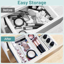 WOWBOX 25 PCS Plastic Drawer Organizer Set, 4 Sizes Desk Drawer Divider Organizers and Storage Bins for Makeup, Jewelry, Gadgets for Kitchen, Bedroom, Bathroom, Office, White by TinyTreasures Baby Boutique