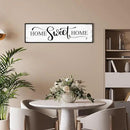 HLJ ART Home Sweet Home Wall Decor Above Bed 16"x48" Framed Large Bedroom Signs Decor for Master Family Room Living Room Dining Room,Modern Farmhouse Ructic Home Sign Behind Couch Wall Decor by CozyNest Decor