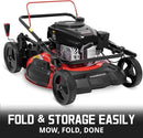 PowerSmart Gas Lawn Mower 21-Inch 144cc OHV Engine 3-in-1 Push Mower with Bagging by GreenHaven Gardens