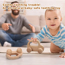TOY Life Wooden Toys Cars, Montessori Toys for Babies 0-6-12 Months, Rattle Cars for Toddlers 1-3, Wooden Baby Toys Gift 1 Year Old, Baby Boy Girl Nursery Decor, 1 Year Old Boy Birthday Gift by TinyTreasures Baby Boutique