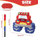 WERNNSAI Truck Piñata - Monster Truck Piñata Bundle with Blindfold and Bat for Boys Kids Piñata Theme Party Decoration Supplies Cool Car Piñata for Birthday Party Carnival Celebration Game by TinyTreasures Baby Boutique