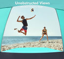 Beach Tent, Portable Sun Shelter for 2/3/4/6-8 Person with UPF 50+ UV Protection, Easy Setup Waterproof Beach Shade Canopy Cabana for Family Outdoor and Picnics, Fishing with Carrying Bag by TinyTreasures Baby Boutique