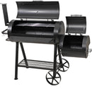 GREEN PARTY Offset Smoker Charcoal Grills with 37 Inch Cook Chamber, Barrel Smoker and Charcoal Grill Combo, 941 Sq. In. Space Barrel Smoker Grill for Outdoor BBQ Patio Backyard Cooking by GreenHaven Gardens