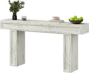 Rresyet 63 Inch Long Console Table, Sofa Table Behind Sofa, Wooden Entryway Table, Farmhouse Entryway Table for Entry, Hallway, Living Room (White) by CozyNest Decor