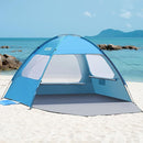 OutdoorMaster Beach Tent for 3/4 Person - Easy Setup Sun Shade Shelter, Portable Beach Shade Sun Canopy with UPF 50+ UV Protection, Removable Skylight Family Size by TinyTreasures Baby Boutique