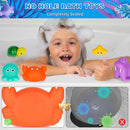 Mold-Free Baby Bath Toys Set 16 Pcs (2 Wind-Up Turtles, 7 No-Hole Sea Animals, 5 Stackable Boats, Fishing Net & Storage Bag) – BPA & Phthalate-Free, Ideal Water Table Baby Pool Toys for Kids Ages 1-3 by TinyTreasures Baby Boutique