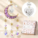 Best Mom Gifts for Mom from Daughter Son Kids, Mom Birthday Gifts for Mother-in-Law Mom, Moon Crystal Suncatcher for Window Hanging New Mom Gifts for Women Wife by GreenHaven Gardens