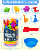 Counting Dinosaurs Montessori Toys for 3 4 5 Years Old Boys Girls, Preschool Learning Activities Kindergarten Educational Sensory Toys Gifts for Kids Toddlers Ages 3-5, 4-8 by TinyTreasures Baby Boutique
