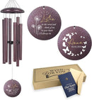ASTARIN 36" Large Deep Tone Personalized Sympathy Wind Chimes, Memorial Wind Chime for Loss of Mother Father Loved One, Bereavement Gifts Decor Outdoor Patio Garden Graveyard by CozyNest Decor