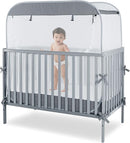 Porayhut Portable Baby Crib Net Safety Mesh Tent,Pop up Infant Mosquito Net, See Through Canopy Netting Cover for Baby&Toddler to Keep Baby from Climbing Out. by TinyTreasures Baby Boutique