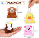 Zhanmai 100 Pcs Mini Plush Stuffed Animal Bulk Small Animal Toys Keychain Party Favors Easter Egg Stuff for Kids Birthday Valentine Carnival Classroom Prizes Gift Goodie Bag Filler(Cute Style) by TinyTreasures Baby Boutique
